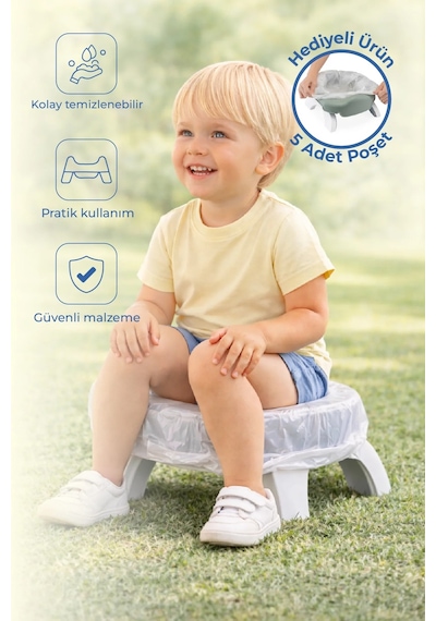 Babyjem Portatif Katlanabilir Lazımlık Soft Yeşil New Color