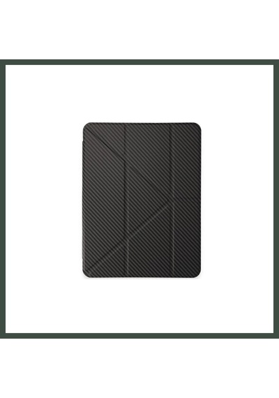 Bezos İpad Pro 13 2024 Kılıf Color Karbon Tablet Kılıfı - Koyu Gri Nhr