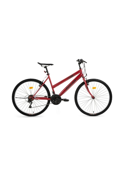 Bisan Dıscover Kadın Dağ Bisikleti 42cm V 26 Jant 21 Vites Metalik Kırmızı Siyah Çok Renkli