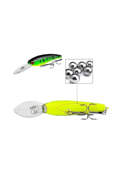 Valkyrie 20 Adet Karışık Minnow Crankbait Swimbait Rapala Sahte Yem Olta Seti Balık İğnesi