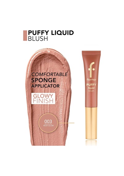 Puffy Liquid Nemlendirici Etkili &amp Parlak Bitişli Sünger Aplikatörlü Likit Allık Diğer