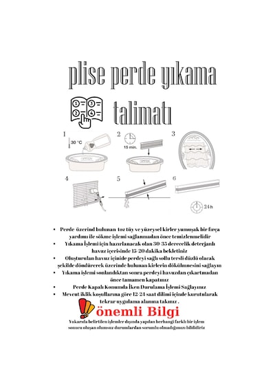 Plise Perde Brillant Marka 14 Renk Seçeeği 1. Kalite Beyaz