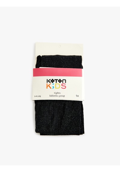 Koton Simli Külotlu Çorap Siyah 5wkg80005aa Siyah