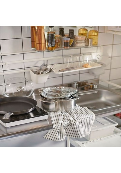 Ikea Hemkomst Tencere Ve Tava Seti 2-3-5 L 28 Cm Krom 7 Parça