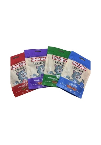 Crunch Kıtır Kedi Ödülü Kedi Ödül Maması Karma Paket 4x60gr