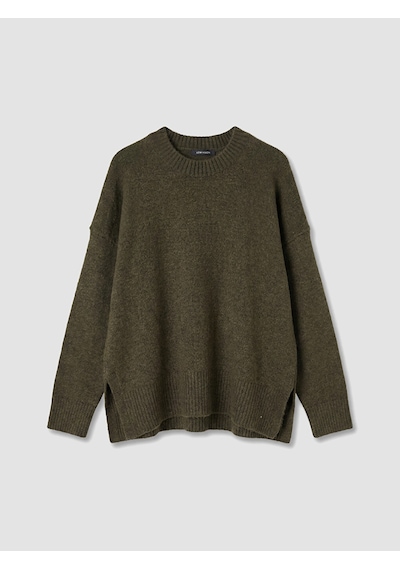Lcw Vision Haki Oversize Kadın Triko Kazak
