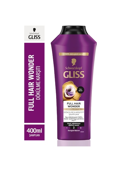 Gliss Full Hair Wonder Dökülme Karşıtı Şampuan 4 x 400 ML
