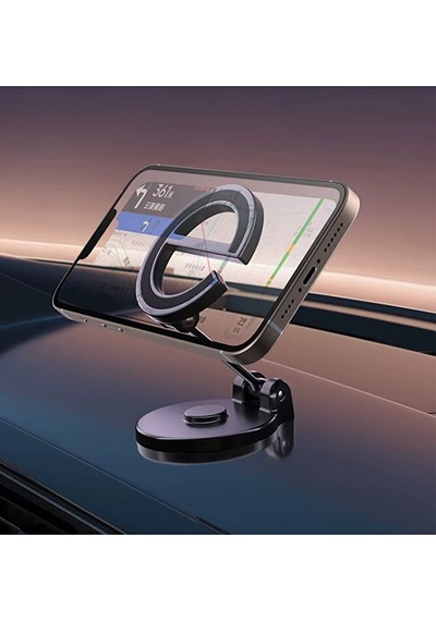 Güçlü Manyetik Mıknatıslı Oto Araç Göğüs Telefon Tutucu Yapışkanlı Telefon Tutacağı Siyah
