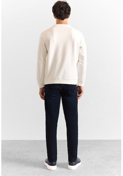 Süvari Ekru Regular Düz Baskılı İnterlok Bisiklet Yaka Cepsiz Sweatshirt Ssw2013700006-bj1 Süvari Ekru Regular Düz Baskılı İnterlok Bisiklet Yaka Cepsiz Sweatshirt Ssw2013700006-bj1