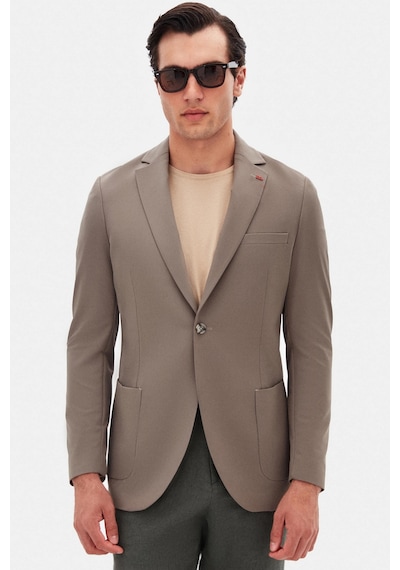 Twn Slim Fit Vizon Düz Kumaş Ceket 4ec04e301464m V01
