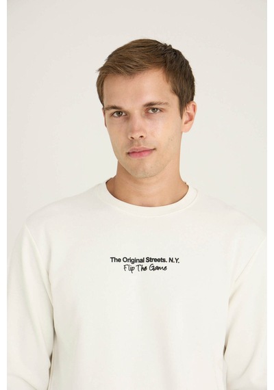 Kly Erkek O.yaka Eşofman Takım Modern Tasarım 7216 Ekru/2xl