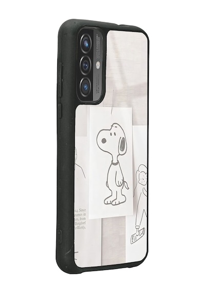 Reeder P13 Blue 2021 - 2022 Snoppy Tasarımlı Glossy Telefon Kılıfı Siyah