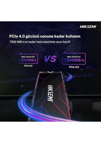 Hiksemi Future Lite 512gb Ssd, Pcle Gen 4x4, Nvme, 6320mb/s Okuma Hızı, 3111mb/s Yazma Hızı