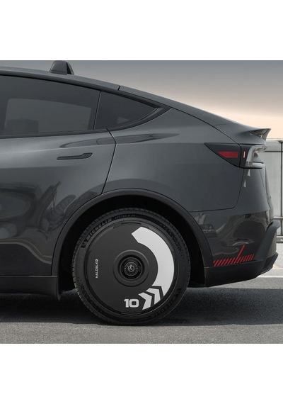 Haloblk Halodısc 2 Arrow - Tesla Model Y - 21 İnç Aerodinamik Siyah Jant Kapağı - 4 Adet