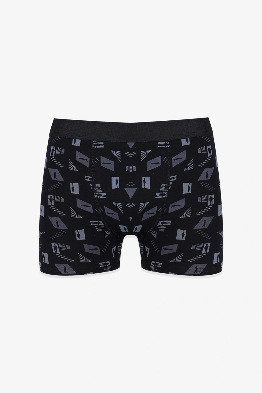 Koza İç Giyim Erkek Tekli Desenli Pamuklu Boxer 9175 Gri Koza İç Giyim Erkek Tekli Desenli Pamuklu Boxer 9175 Gri