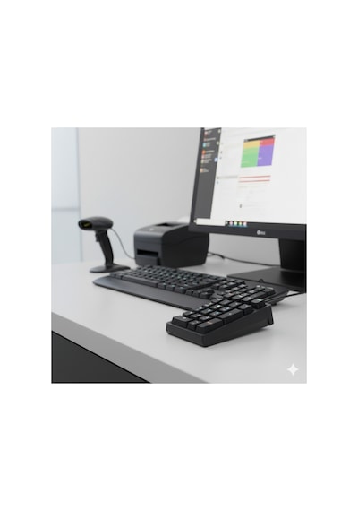 Rgb Mekanik Sayısal Tuş Takımı 21 Tuşlu Kablolu Numpad, Mavi Switch, Gaming & Ofis Klavye Siyah