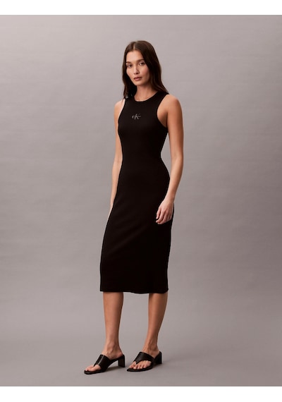Calvin Klein Kolsuz Monologo 2x2 Bebek Fitilli Midi Kadın Siyah Elbise Lv047f242g-ub1 Siyah Calvin Klein Kolsuz Monologo 2x2 Bebek Fitilli Midi Kadın Siyah Elbise Lv047f242g-ub1 Siyah