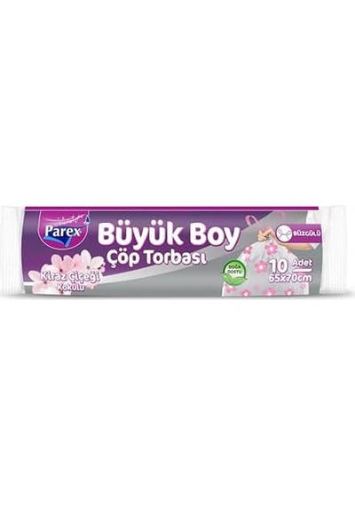 Kokulu Büzgülü Büyük Boy Çöp Poşeti 10lu