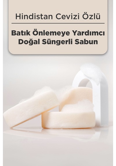 Hindistan Cevizi Özlü Batık Ve Çilek Bacak Onarımına Yardımcı Doğal Süngerli Sabun 130gr Hindistan Cevizi
