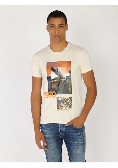Roberto Cavalli Erkek Tshirt /M.Rob.0421.14024 Bej