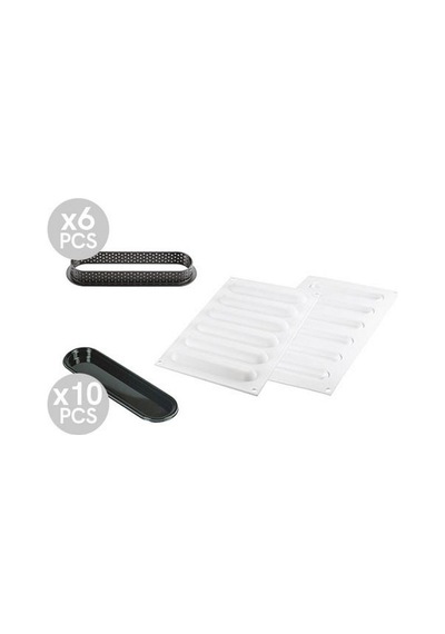 Silikomart Kit Tarte Ring Oblong Kek Kalıbı