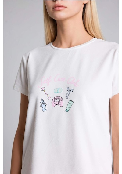 Defacto Regular Fıt Kısa Kollu 2li Açık Pembe Şortlu Pijama Takımı H6954ax26smpn648 Pembe-pn648