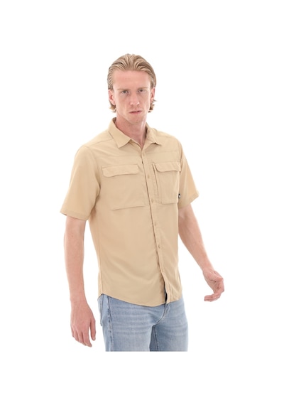 F0A4T19Lk51-R The North Face M S-S Sequoıa Shırt Erkek T-Shirt Bej 001