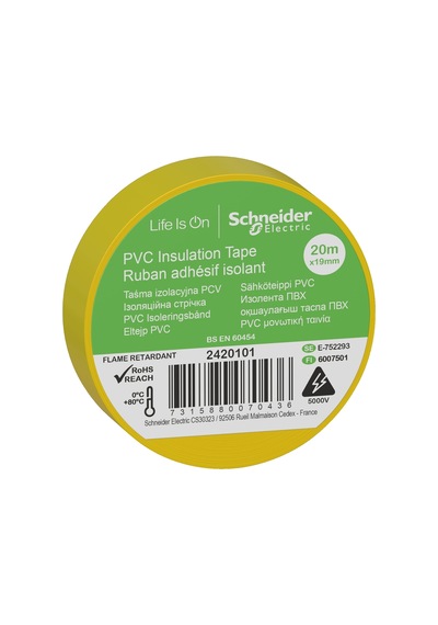 Schneider Thorsman İzolasyon Bandı 19MMx20MT Sarı - 2420101