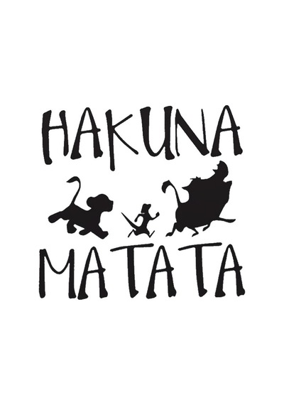 Hakuna Matata Sticker 20 X 20 Cm