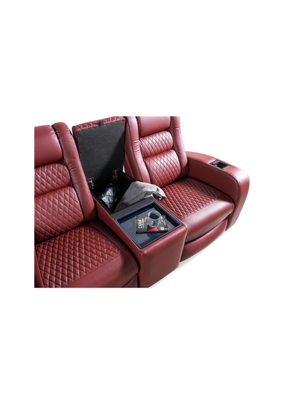 Siesta İkili Sinema Koltuğu Rehome Sevgili Koltuğu 210x97x110 Cm Bordo