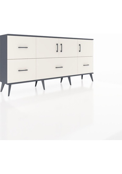 Arges Konsol 4 Raflı 4 Çekmeceli 3 Kapaklı 176x30x83 Antrasit-aytaşı/aytaşı Aytaşı/aytaşı Arges Konsol 4 Raflı 4 Çekmeceli 3 Kapaklı 176x30x83 Antrasit-aytaşı/aytaşı Aytaşı/aytaşı