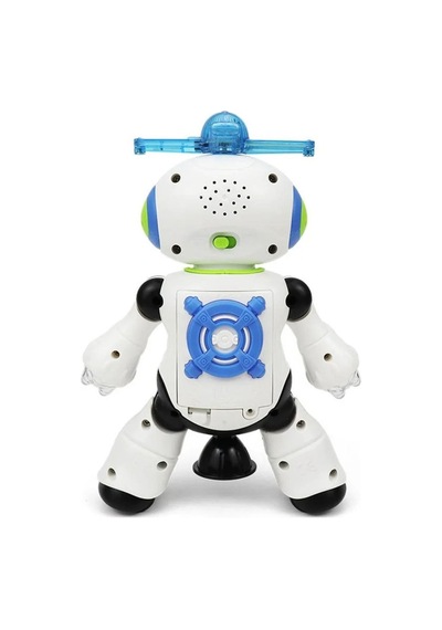Dans Eden Robot Pervaneli 3d Işıklı Sesli Müzikli Pilli Robot Oyuncak 0
