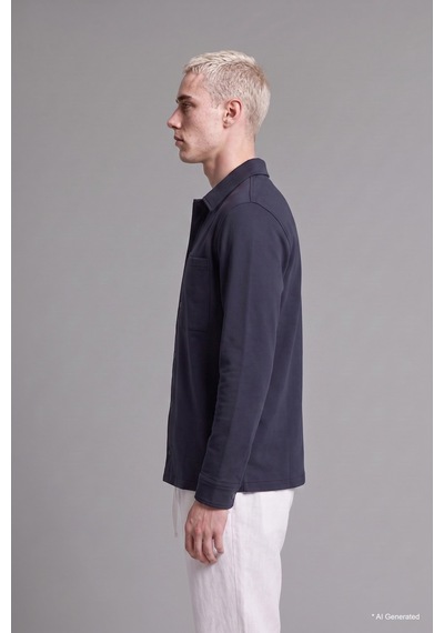 Defacto Regular Fit Çift Cepli Gömlek Ceket H6548ax26aunv146 Lacivert-nv146