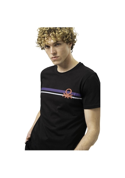 United Colors Of Benetton Erkek Baskılı Tshirt Ben.m20478 SIYAH