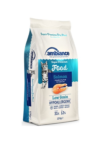 Ambiance Hypoallergenic Somonlu Yetişkin Kedi Maması 12 KG