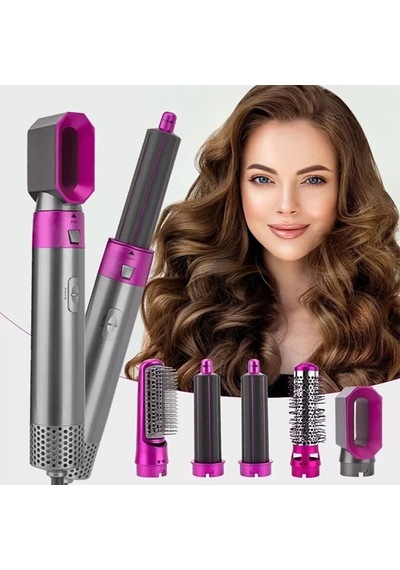 Pratik Pro Hava Üflemeli Saç Düzleştirici Şekillendirici 5in1 Saç Bakım Seti Hot Air Styler 5 İn 1