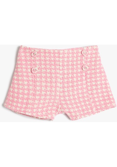 Koton Tüvit Şort Süs Düğme Detaylı Kazayağı Desenli Pembe Desenli 3smg40056aw 3SMG40056AW2D5 Pembe Koton Tüvit Şort Süs Düğme Detaylı Kazayağı Desenli Pembe Desenli 3smg40056aw 3SMG40056AW2D5 Pembe