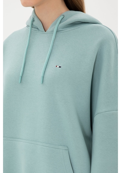 U.S. Polo Assn. Kadın Mint Şardonlu Kapüşonlu Sweatshırt 50313567-VR090