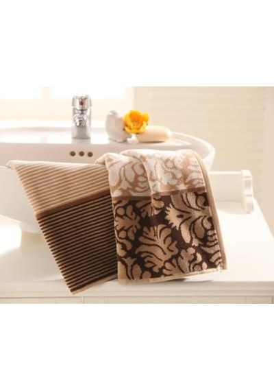 Özdilek Damask Desenli Banyo Havlu Kahve