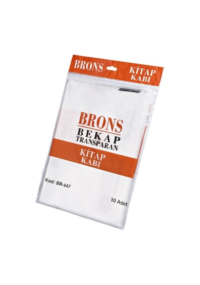 Brons Hazır Kitap Kabı Şeffaf 10'lu Br-462