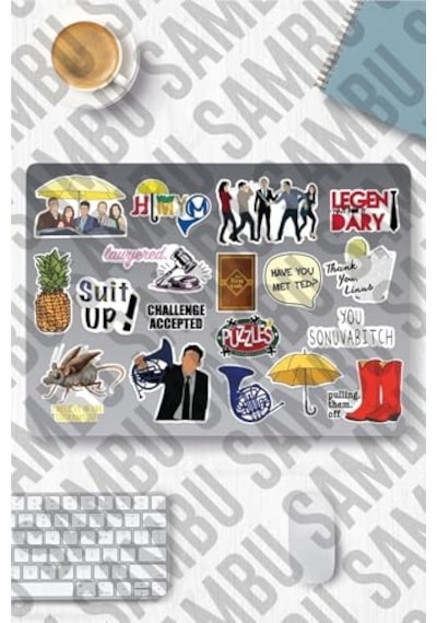 How I Met Your Mother Temalı Sticker Etiket Seti 1 - Laptop Notebook Telefon Genel