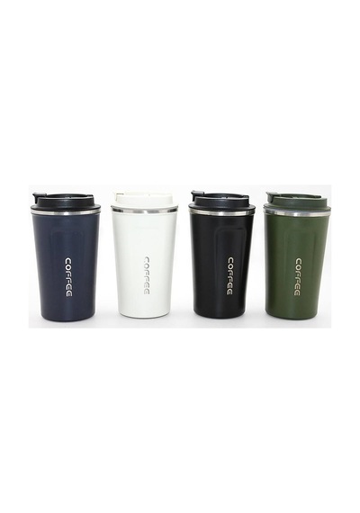 500 Ml Paslanmaz Çelik Termos Mug - Çift Katmanlı Sızdırmaz Kahve Kupası Alk3134 Evimdeyokyok Çok Renkli