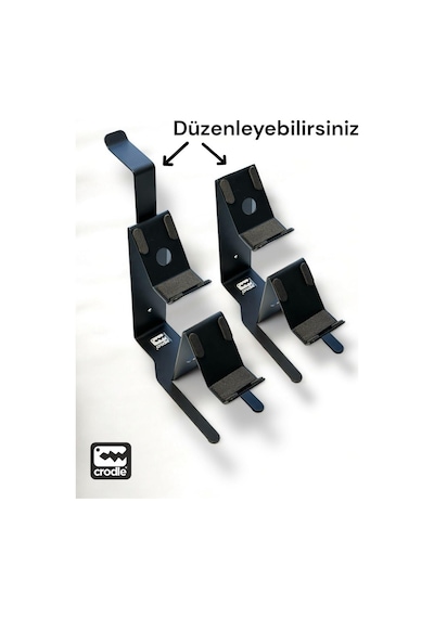 Duvara Monte Edilebilen Masaüstü Metal Siyah Gaming Ps4 Ps5 Xbox Joystick Controller Tutucu Ve