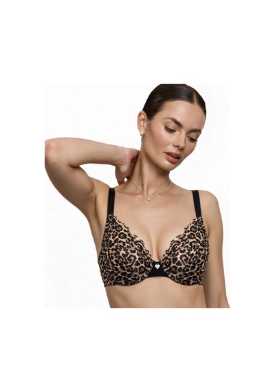 Bonbon Kadın Tül Dantel Kumaş Siyah Leopar Desen Kaplı Desteksiz Transparan Ve Kapsız Desteksiz Sütyen Bb2849 Çok Renkli Bonbon Kadın Tül Dantel Kumaş Siyah Leopar Desen Kaplı Desteksiz Transparan Ve Kapsız Desteksiz Sütyen Bb2849 Çok Renkli