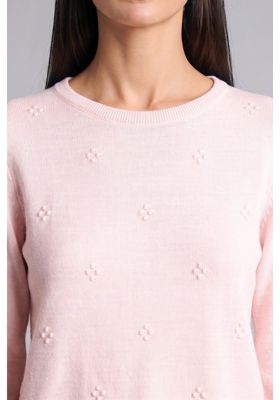 Defacto Regular Fıt Bisiklet Yaka Triko Pembe Kazak F4084ax26wnpn130 Pembe-pn130