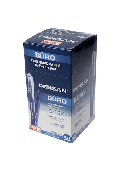 Pensan 2270 Büro Tükenmez Kalem Mavi 50 Adetli