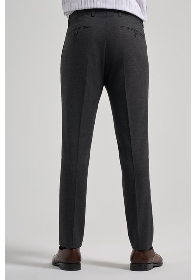İmza Siyah Esnek Yandan Cepli Slim Fit Classic Pantolon 1003250160 Koyu Siyah