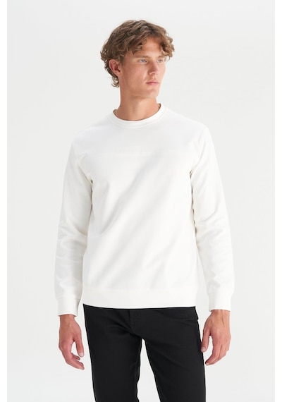 Wrangler Erkek Interlock Sweatshirt White Çok Renkli