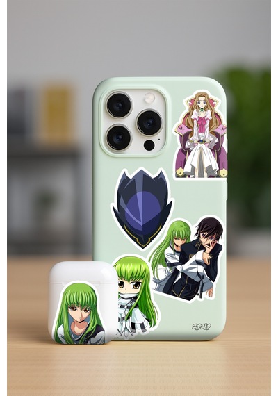 Code Geass Anime Sticker Paketi 20 Adet Çok Renkli