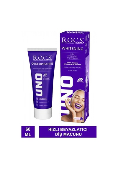 Rocs Uno Beyazlatıcı Diş Macunu 60 Ml Beyazlık